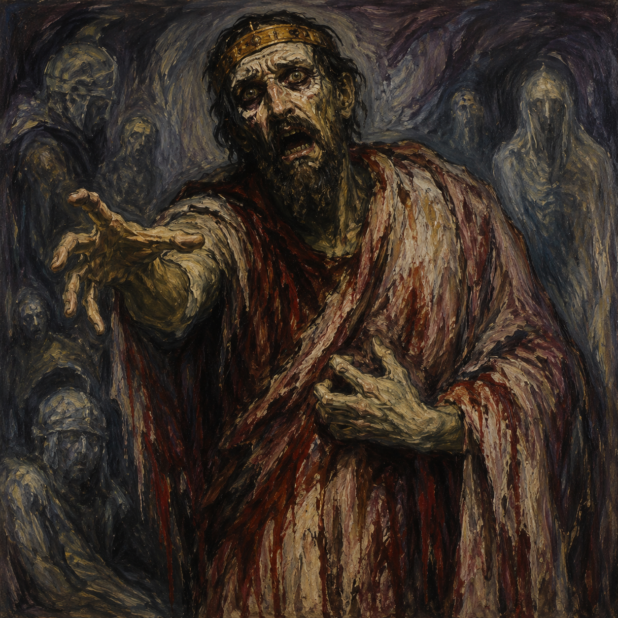 The ghost of Agamemnon recounts his murder