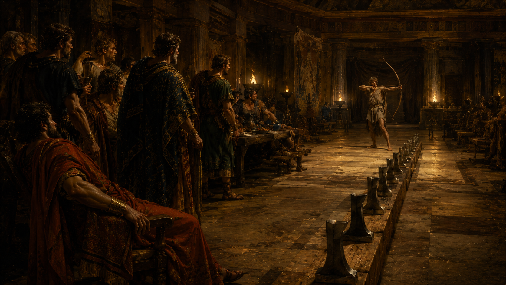 The great bow of Odysseus that none can string
